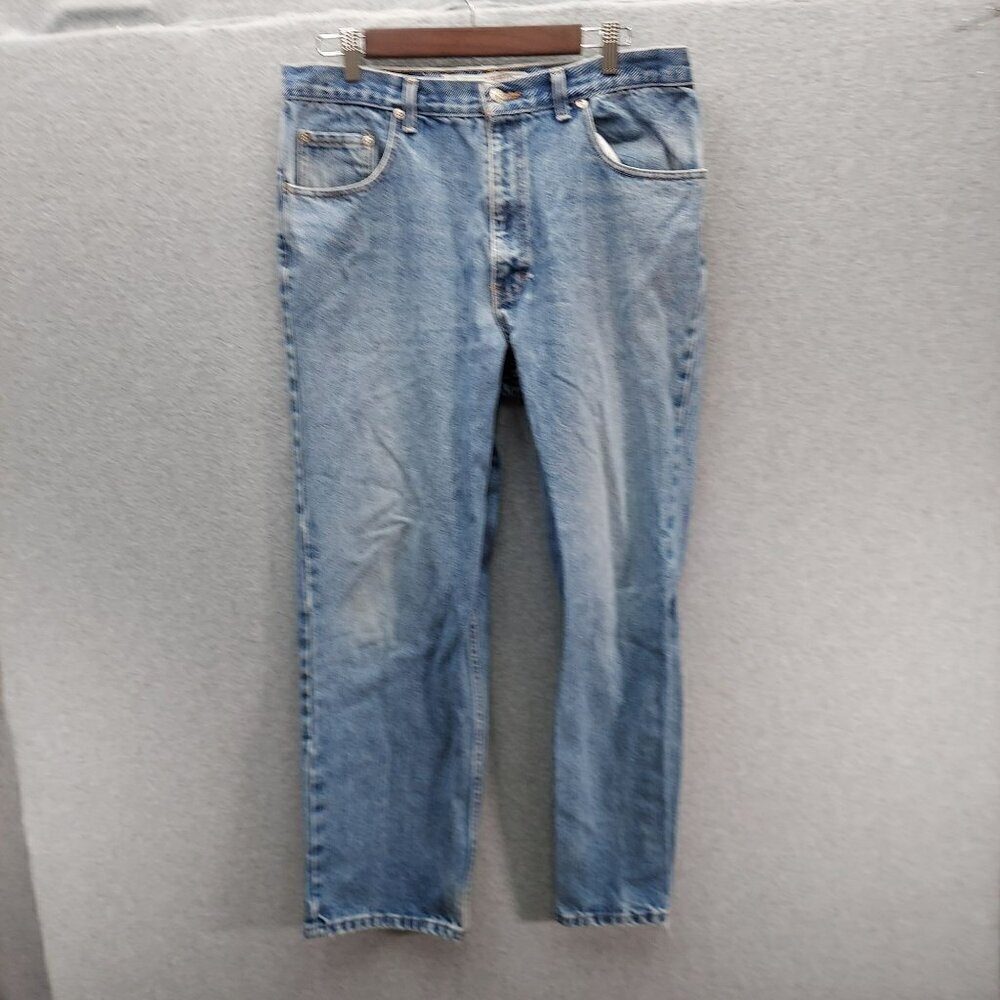 Sonoma Genuine Classic Jean Co. Mens Blue Denim Straight Leg Jeans 34x30 READ